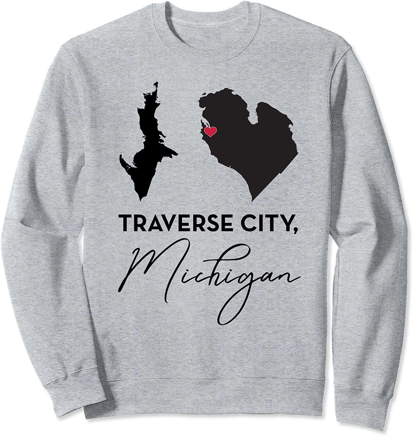 I Love Traverse City Michigan Sweatshirt