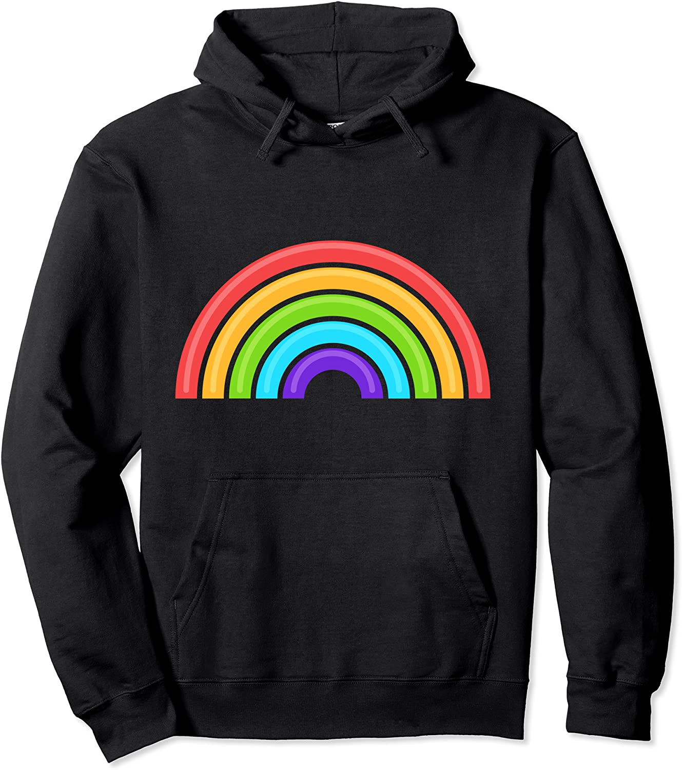 Gay Pride Gift Idea Retro Rainbow LGBT Pullover Hoodie