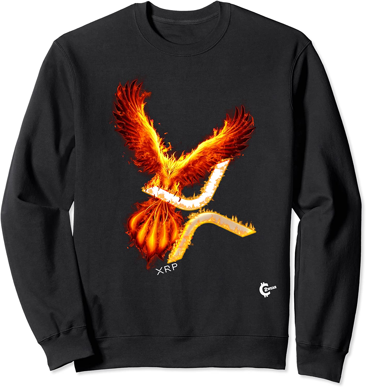 XRP Rising Phoenix - Cryptocurrency Sweatshirt
