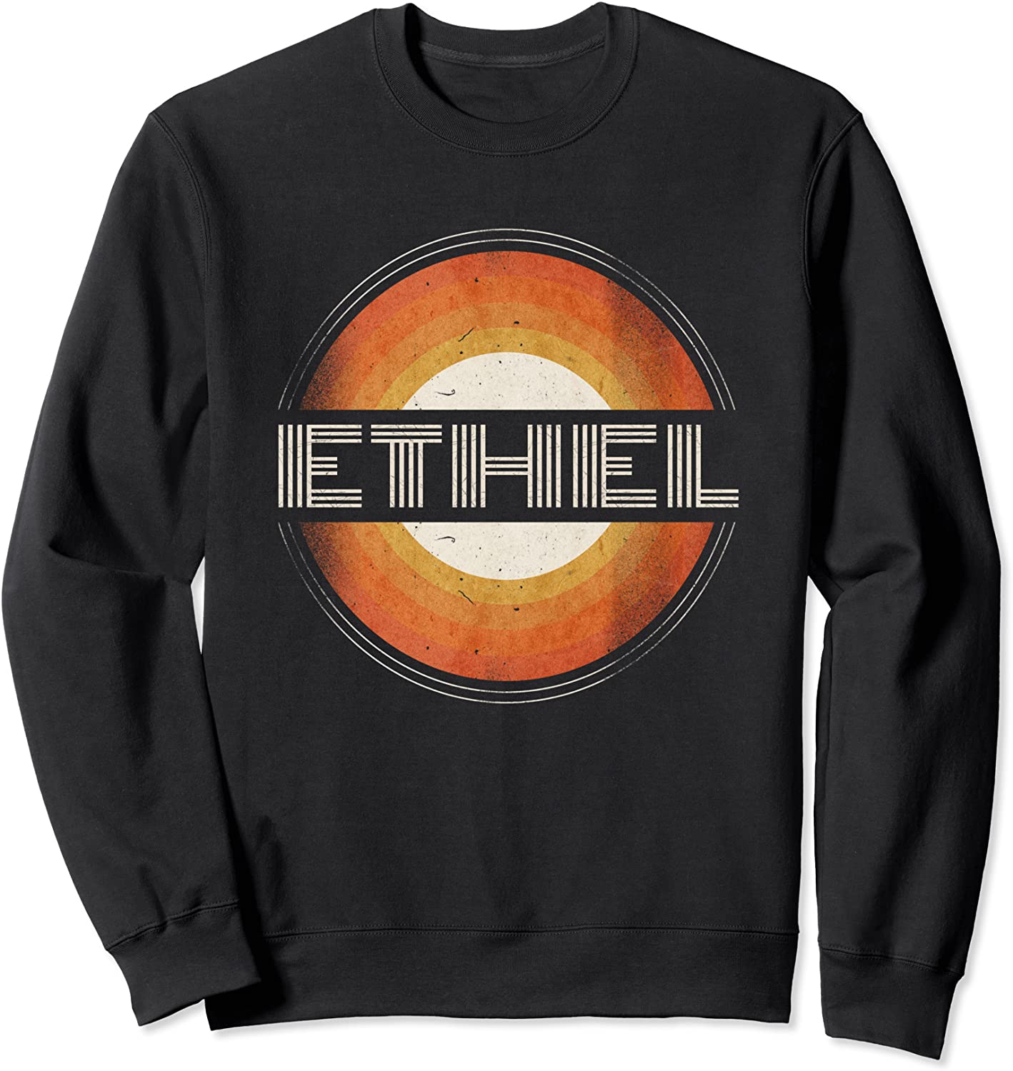 Graphic 365 First Name Ethel Retro Personalized Vintage Sweatshirt