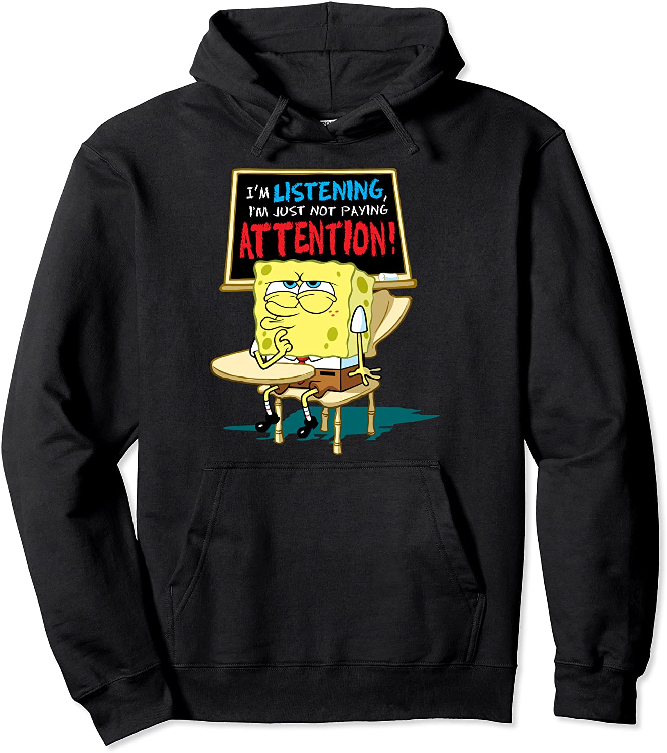 Spongebob Squarepants Im Listening Pullover Hoodie