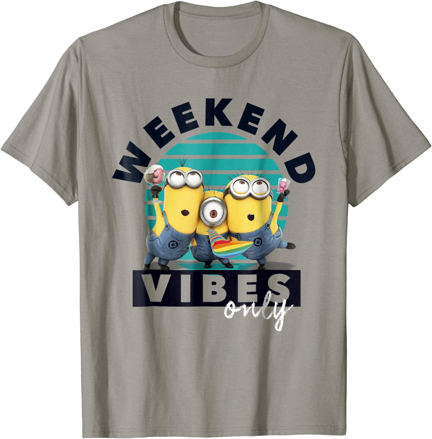 Despicable Me Minions Weekend Vibes Only Graphic T-Shirt