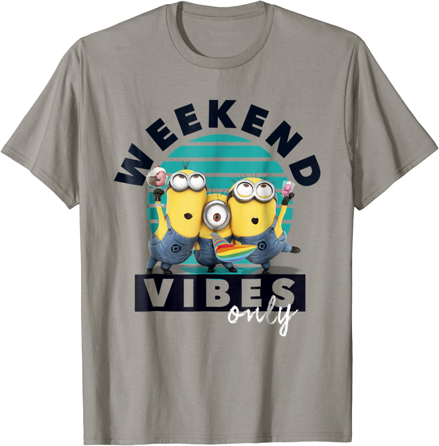 Despicable Me Minions Weekend Vibes Only Graphic T-Shirt