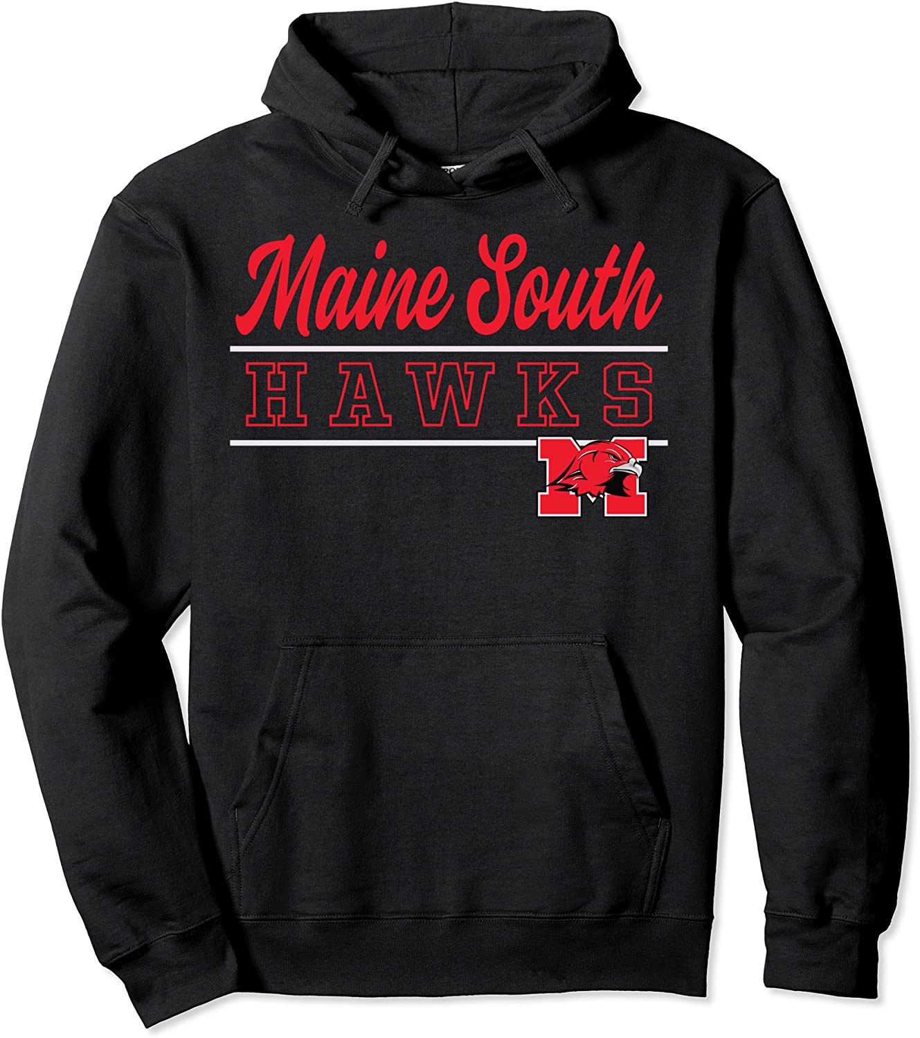 Maine South High School Hawks Pullover Hoodie C9