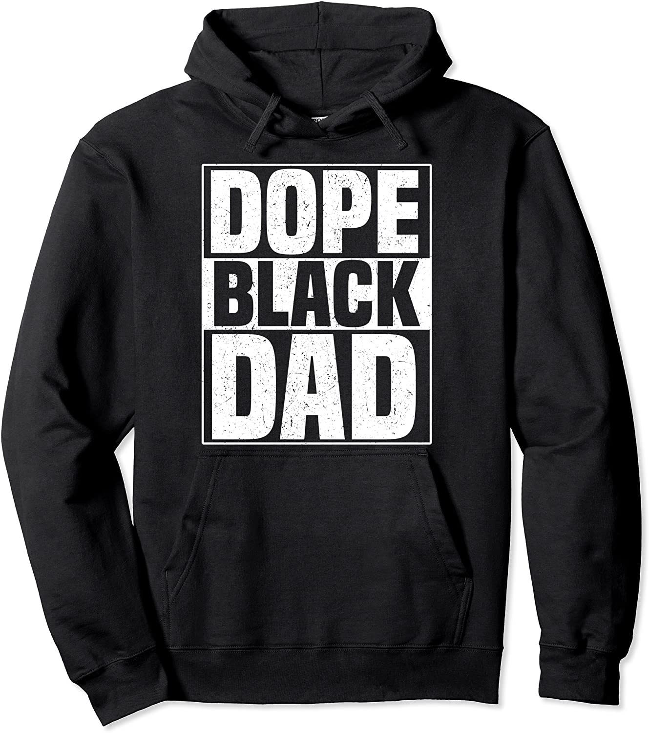 Dope Black Dad Black Fathers Day Matter Retro Melanin Daddy Pullover Hoodie