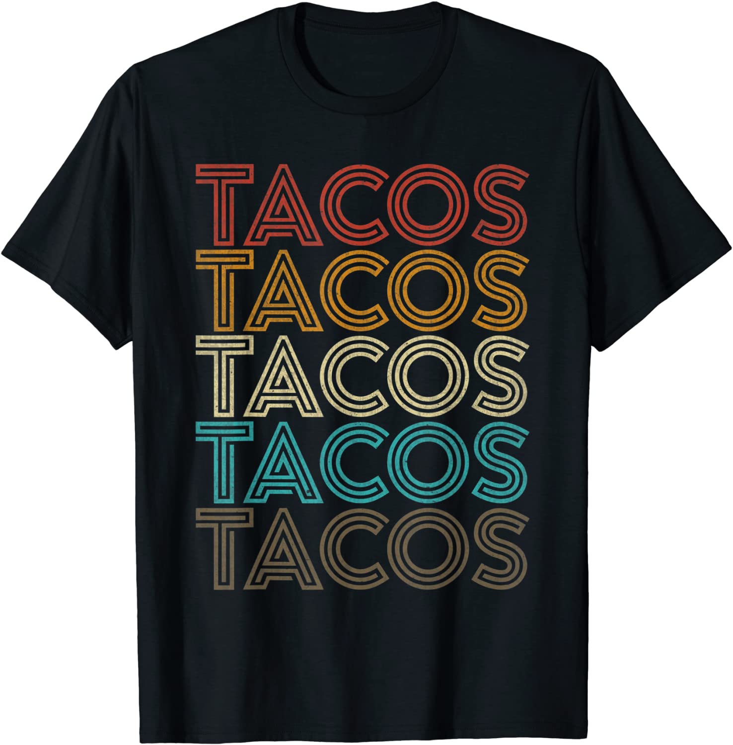 Retro Vintage Tacos Tuesday Mexican Food Party Funny Gift T-Shirt