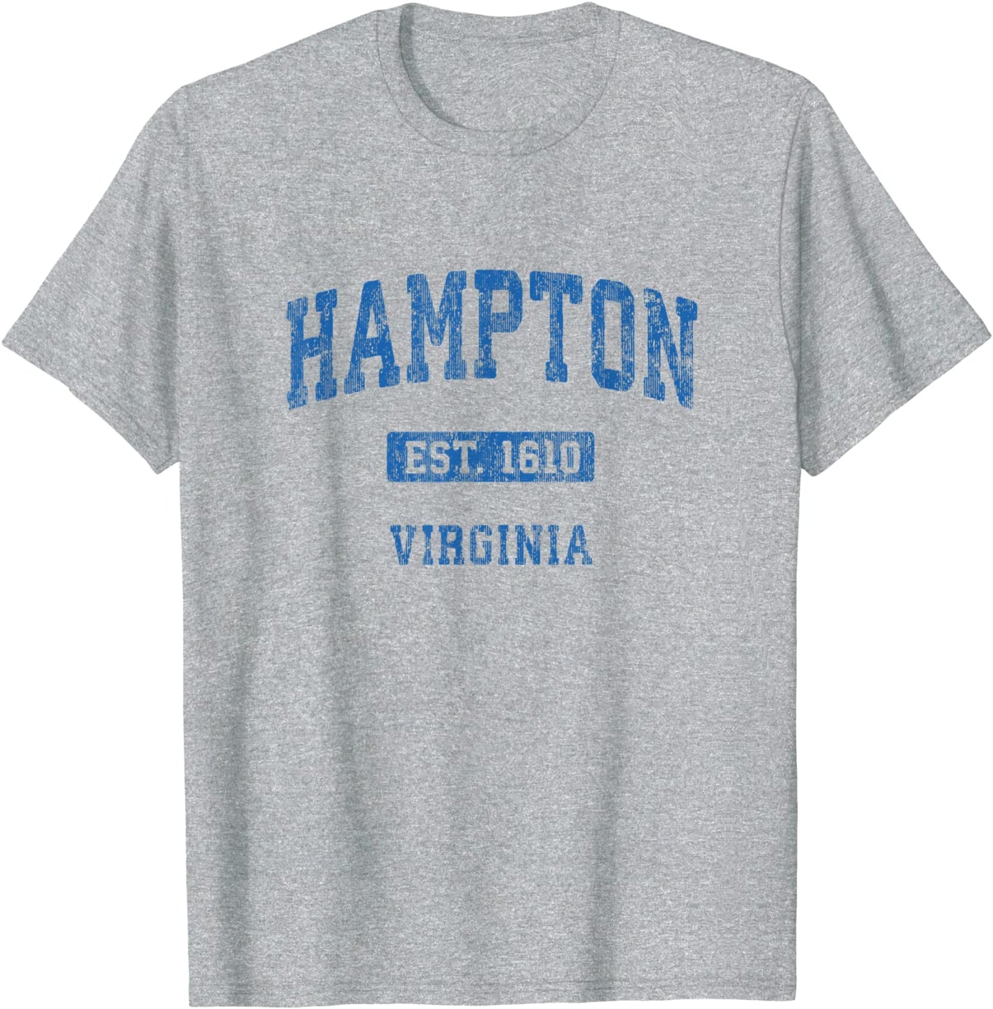Hampton Virginia VA Vintage Athletic Sports Design T-Shirt