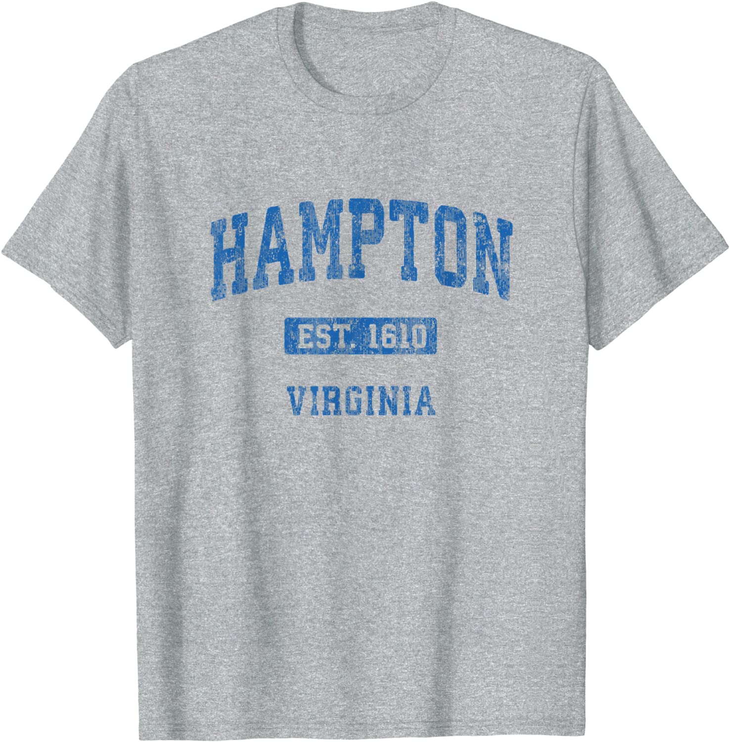 Hampton Virginia VA Vintage Athletic Sports Design T-Shirt