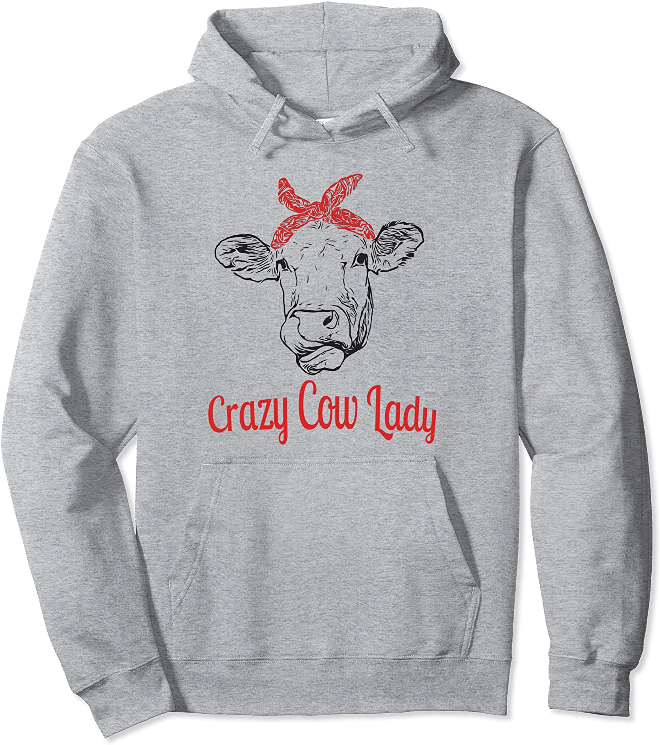 Crazy Cow Lady - Fun For Lady Cattle Farmers Pullover Hoodie