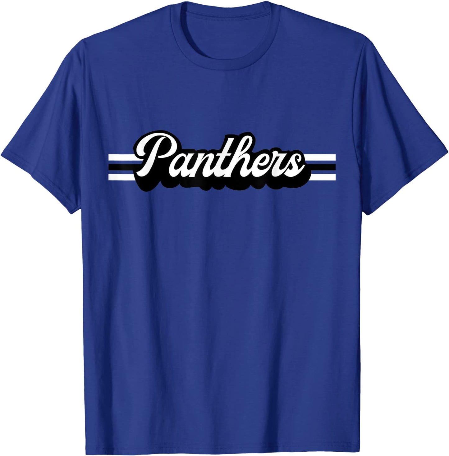 Retro Panthers Mascot Unisex School Spirit Panther Sports T-Shirt