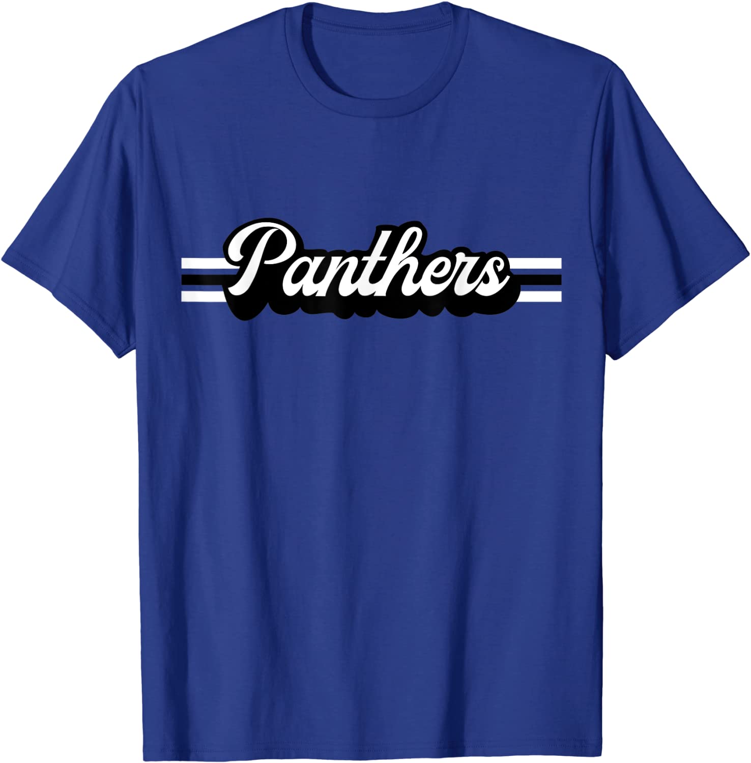 Retro Panthers Mascot Unisex School Spirit Panther Sports T-Shirt