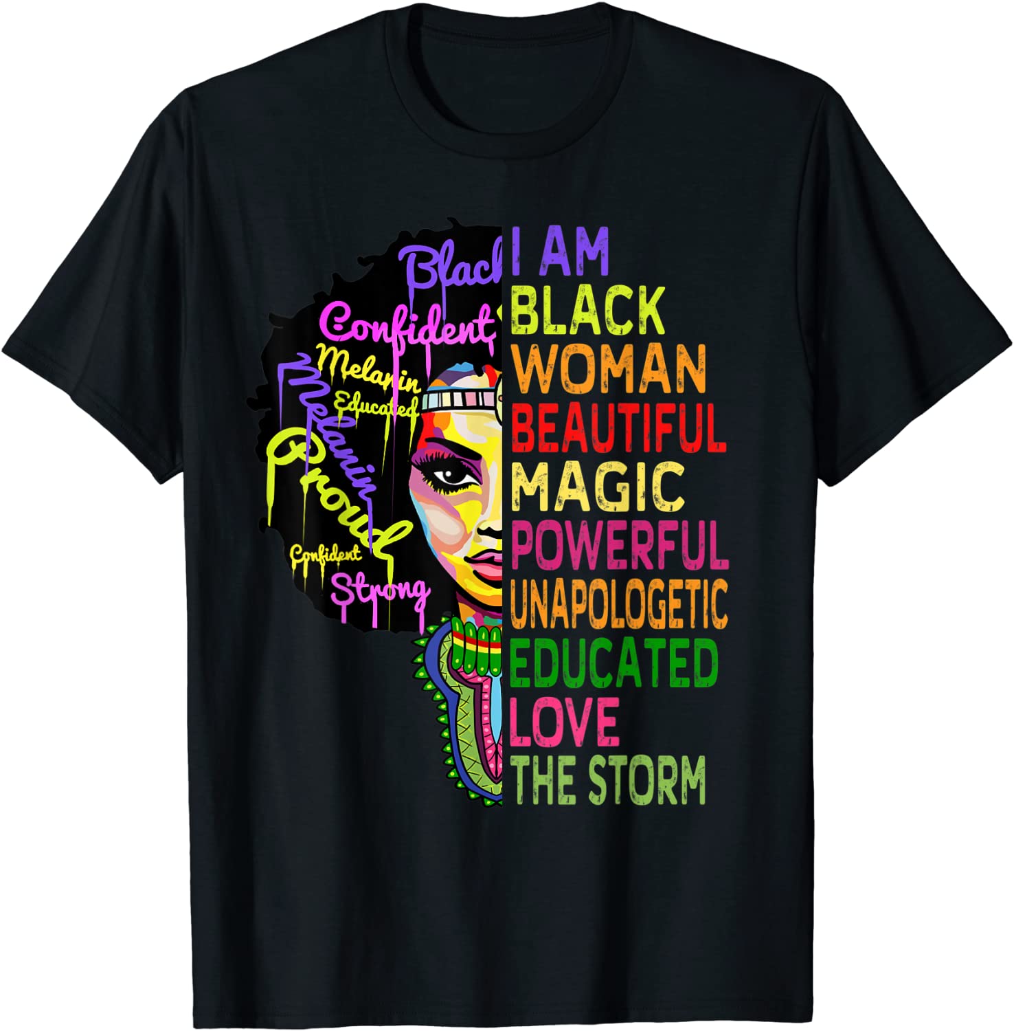 Educated Black Girl Magic T Shirt - Unapologetically Black T-Shirt