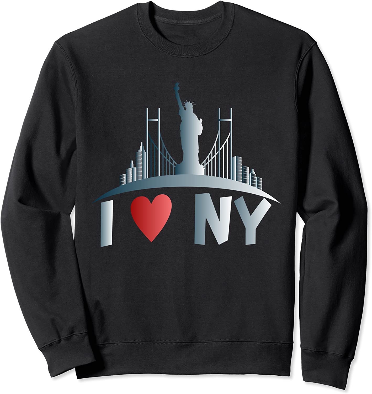 I Love New York Graphic Heart NY Gift Sweatshirt