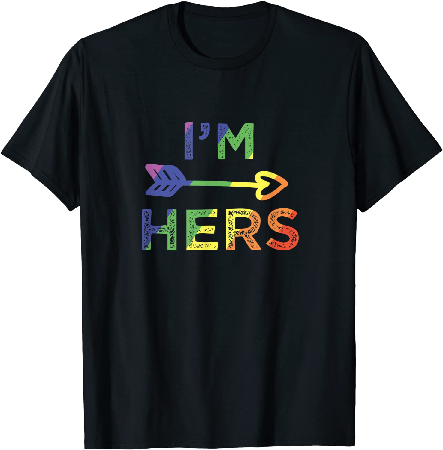 Lesbian Couple Im Hers Shes Mine Matching LGBT Pride T-Shirt