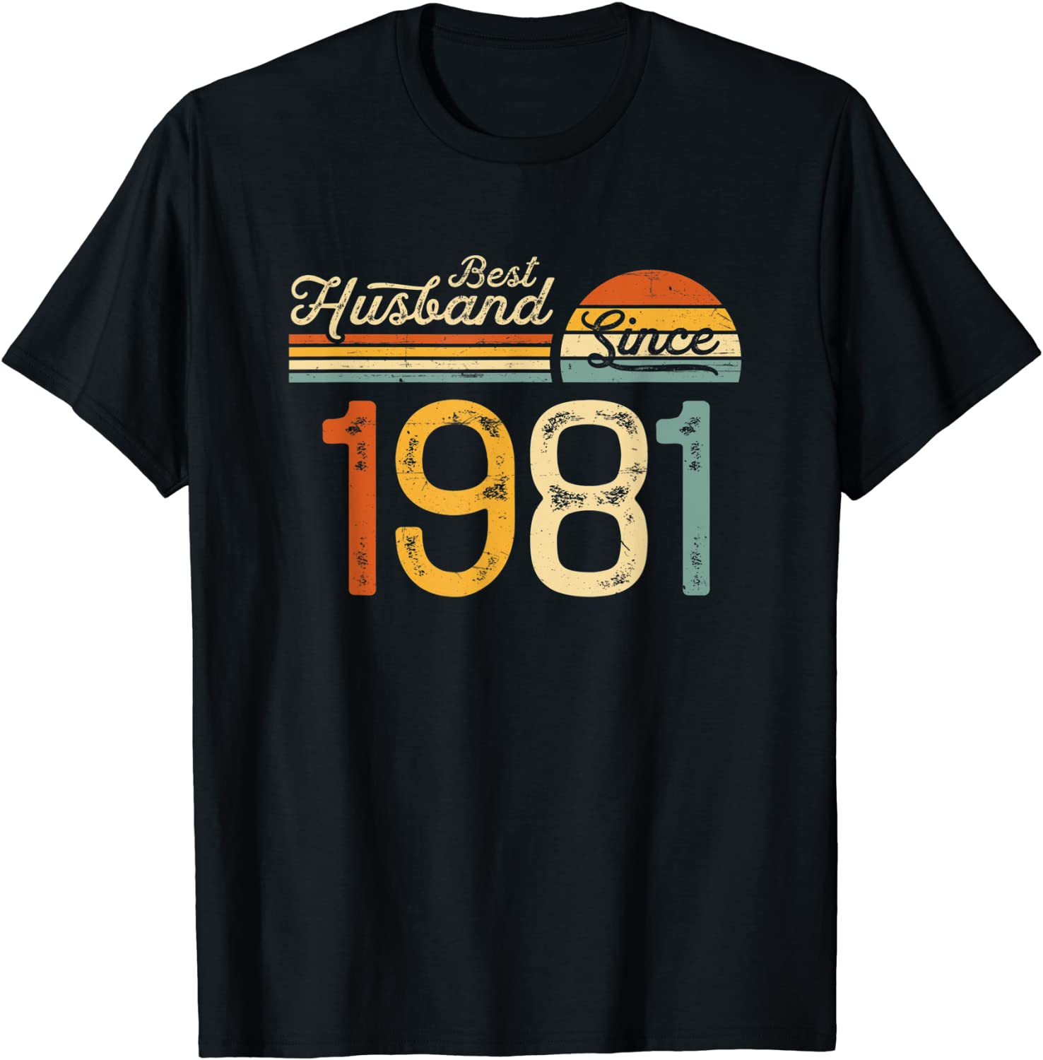 Mens 40th Wedding Anniversary Gift Him Best Husband Since 1981 T-Shirt