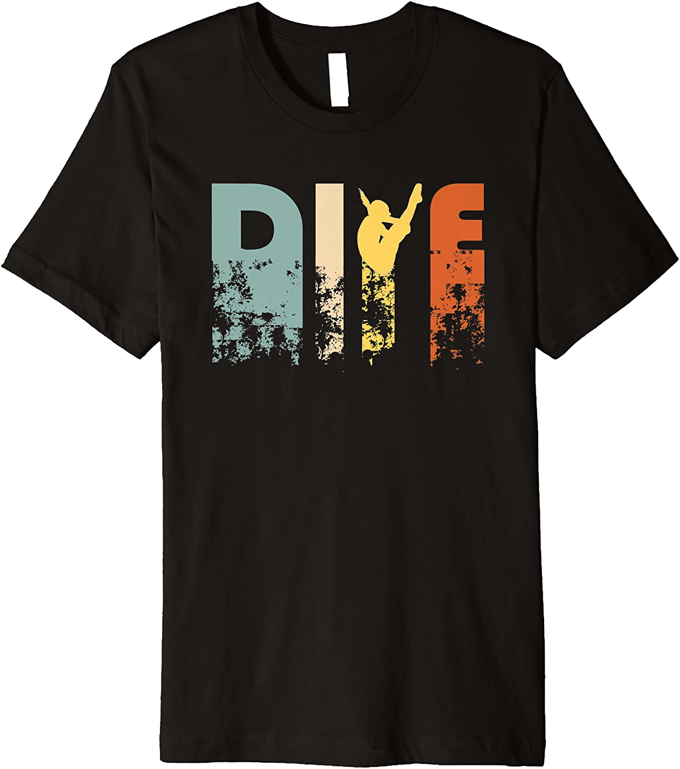 Dive Retro Vintage Springboard Diving Sport Diver Coach Gift Premium T-Shirt
