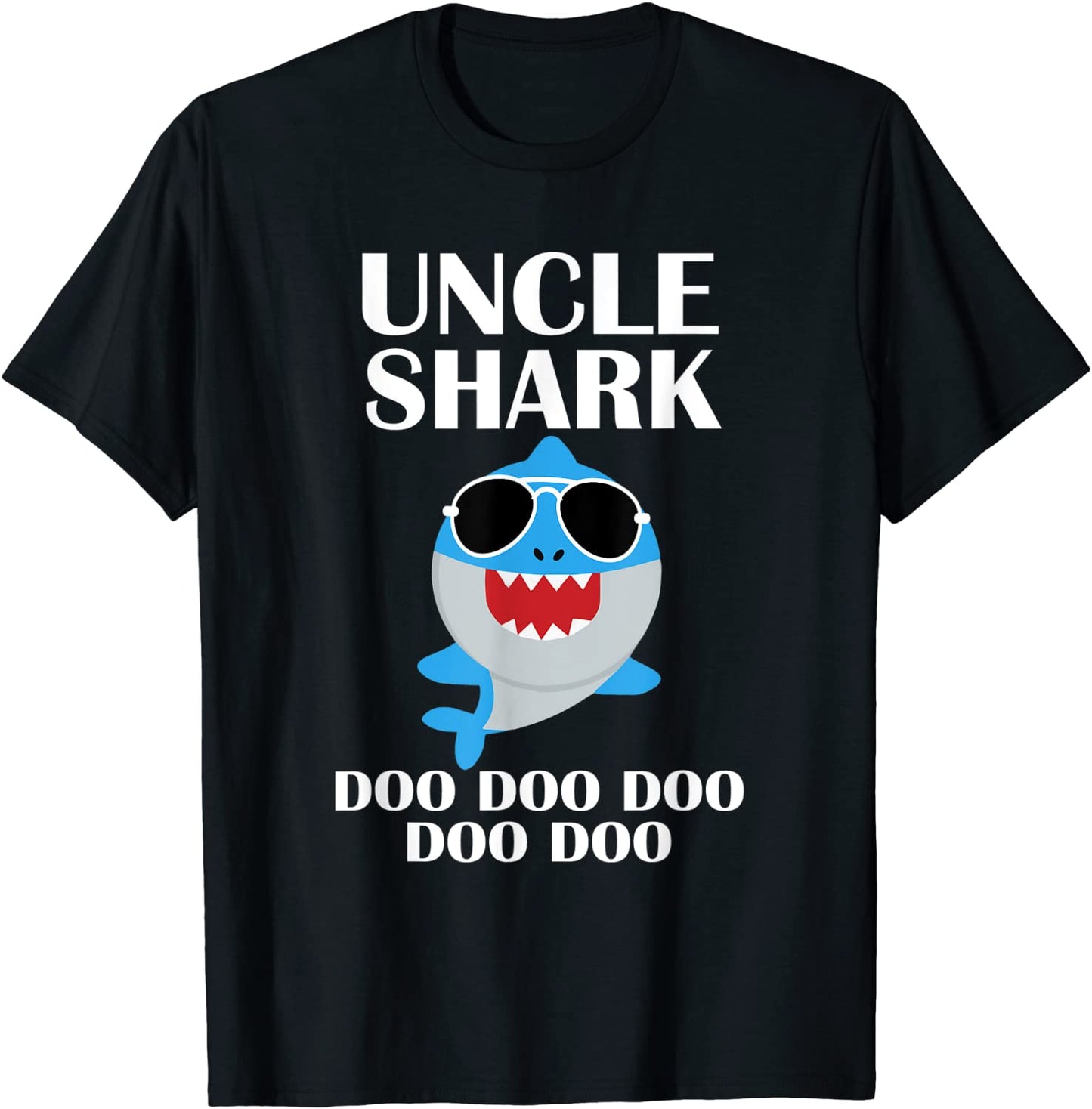 Uncle Shark Shirt Doo Doo Doo Fathers Day Uncle Christmas T-Shirt