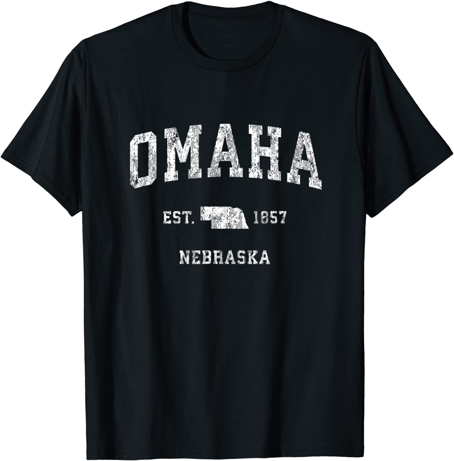 Omaha Nebraska NE Vintage Athletic Sports Design T-Shirt
