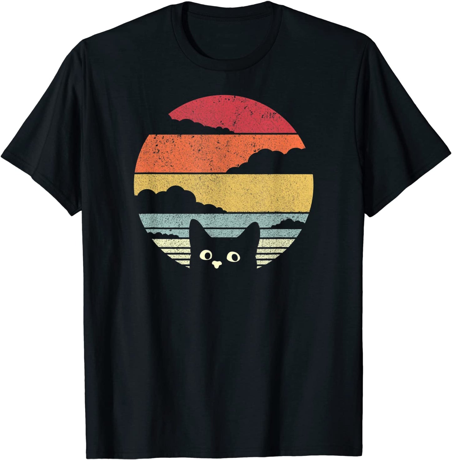 Cat Shirt Retro Style T-Shirt