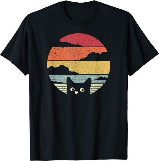 Cat Shirt Retro Style T-Shirt