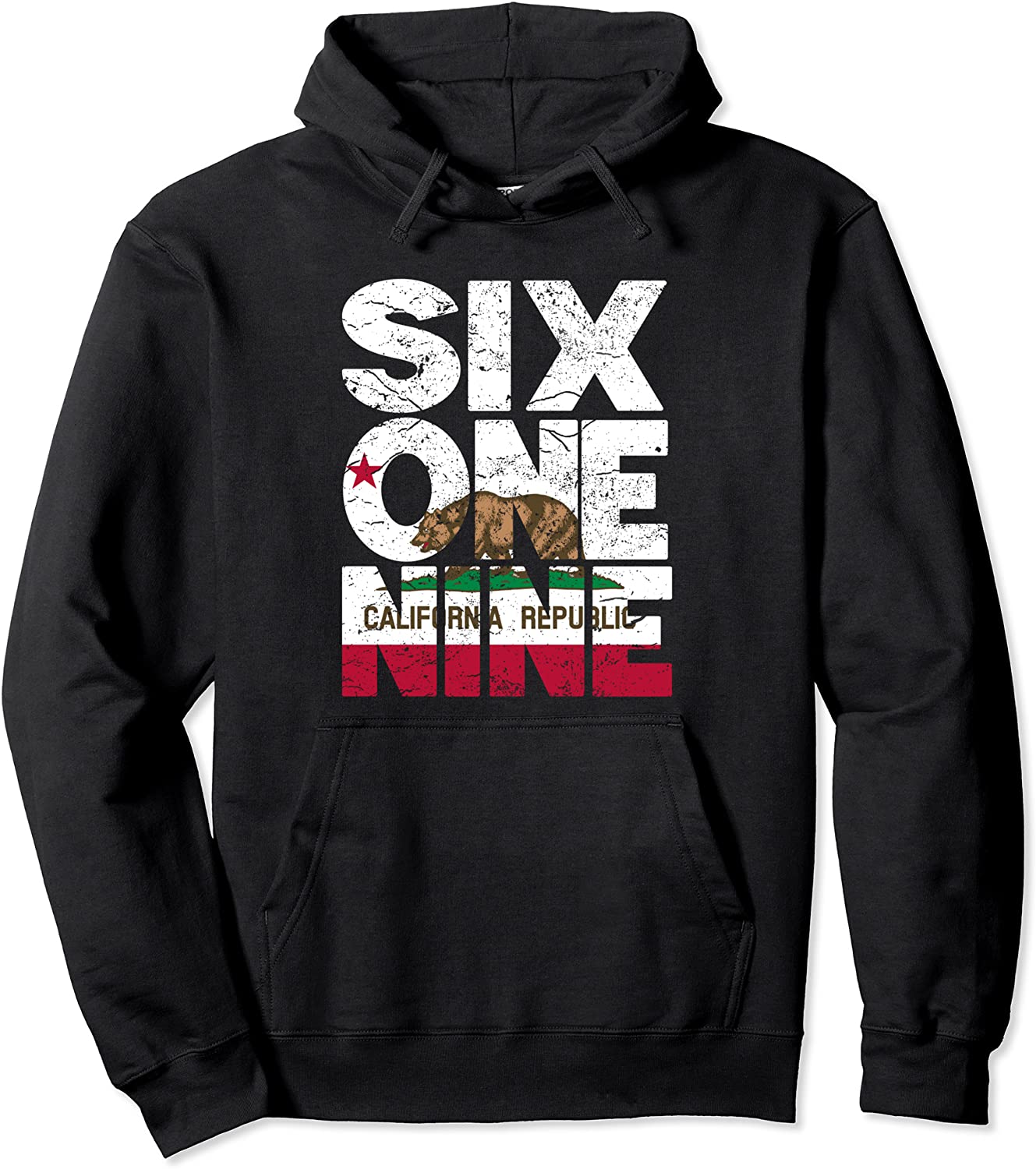 California Republic Flag Hoodie - 619 Area Code