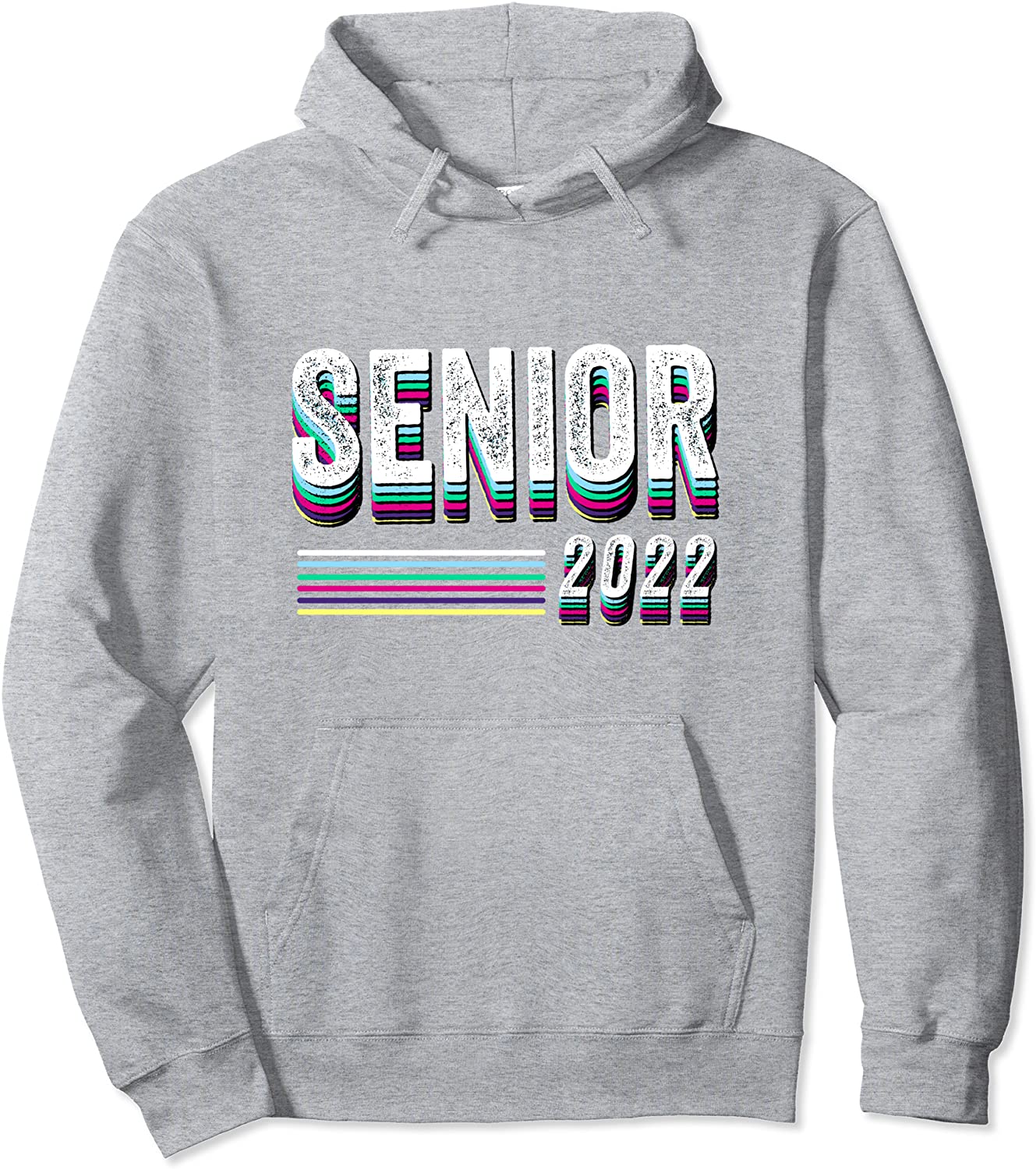 Senior 2022 Shirt Class of 2022 Retro Graduation Grad Pullover Hoodie