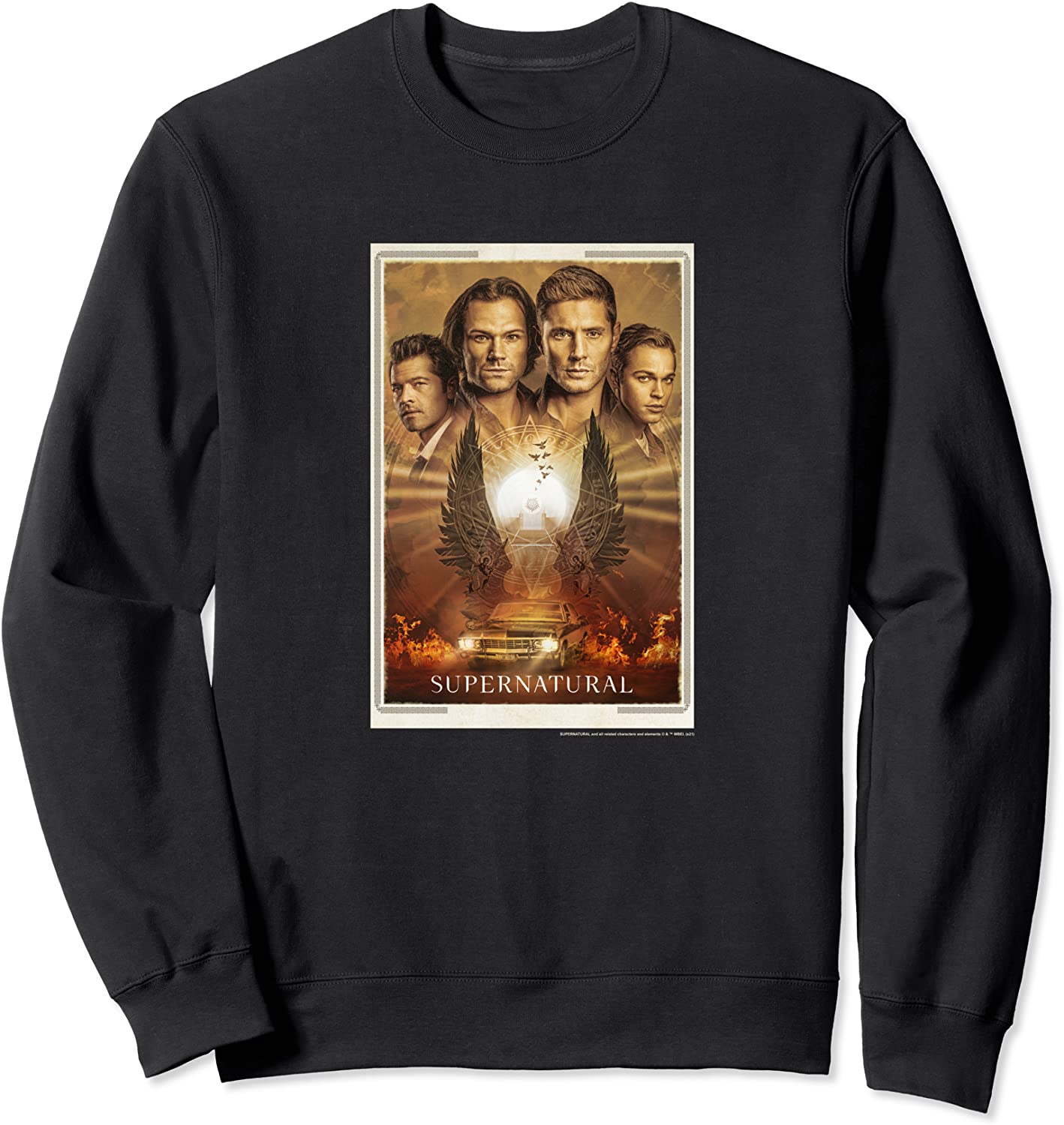 Supernatural Group Shot Sepia Tone Finale Sweatshirt