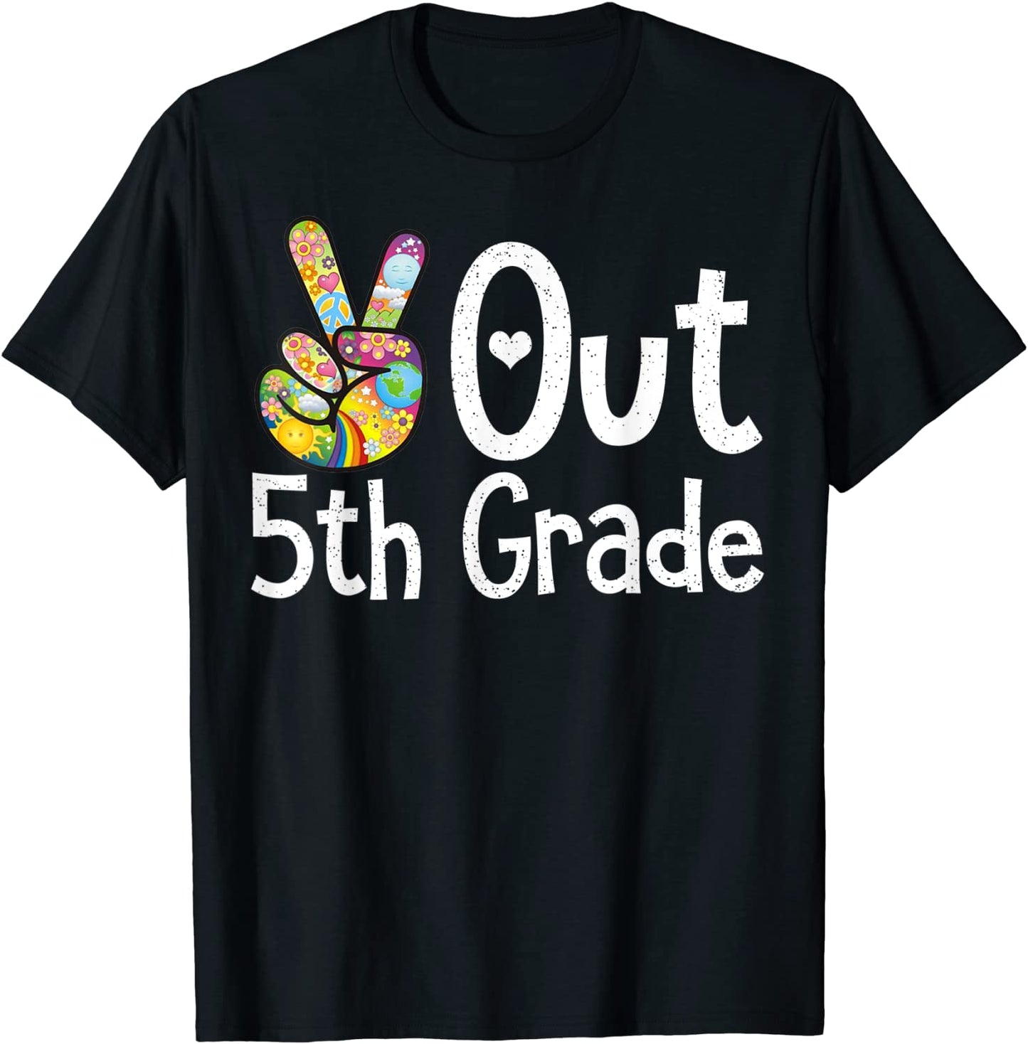 Peace Out 5th Grade - Last Day of School Fifth Grade Grad T-Shirt