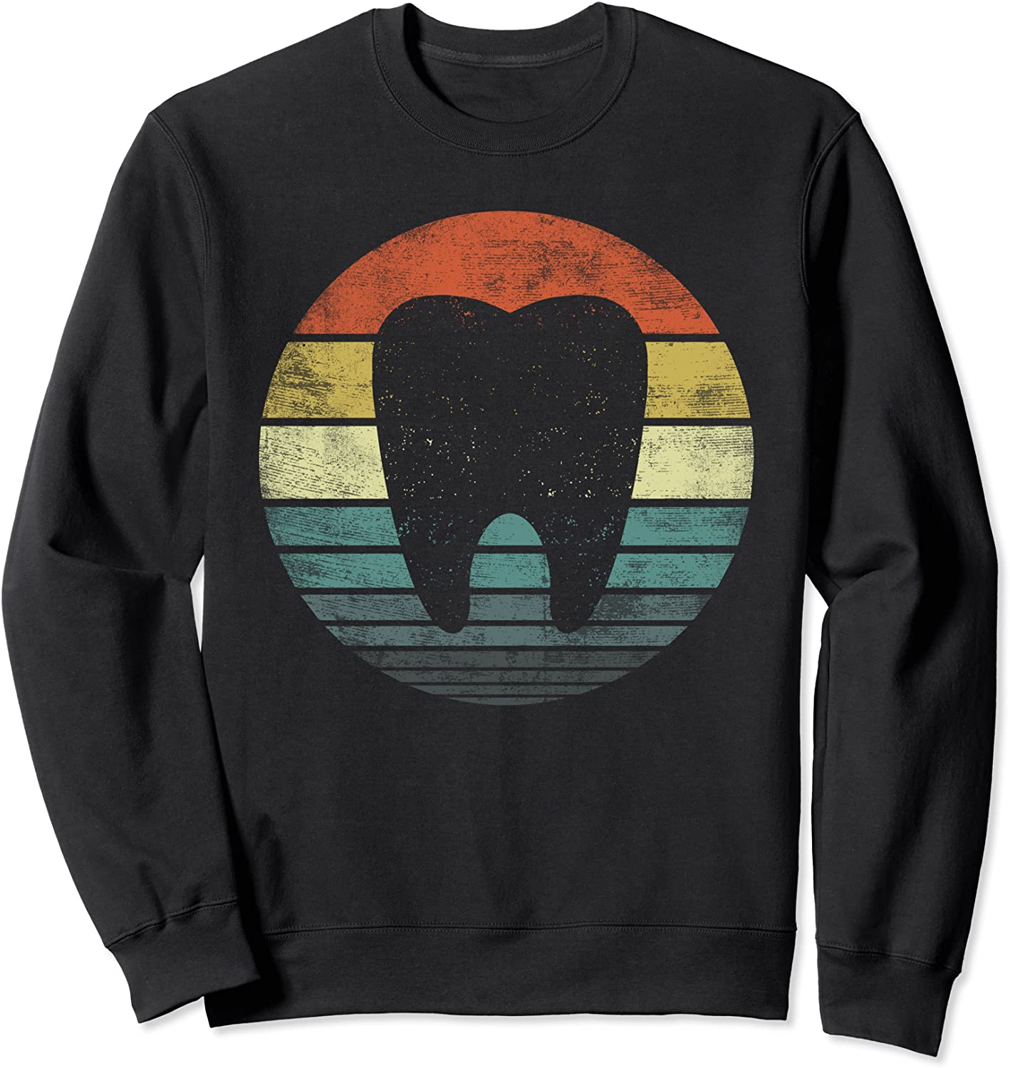 Dentist Gifts Dental Assistant Hygienist Retro Molar Tooth Sweatshirt