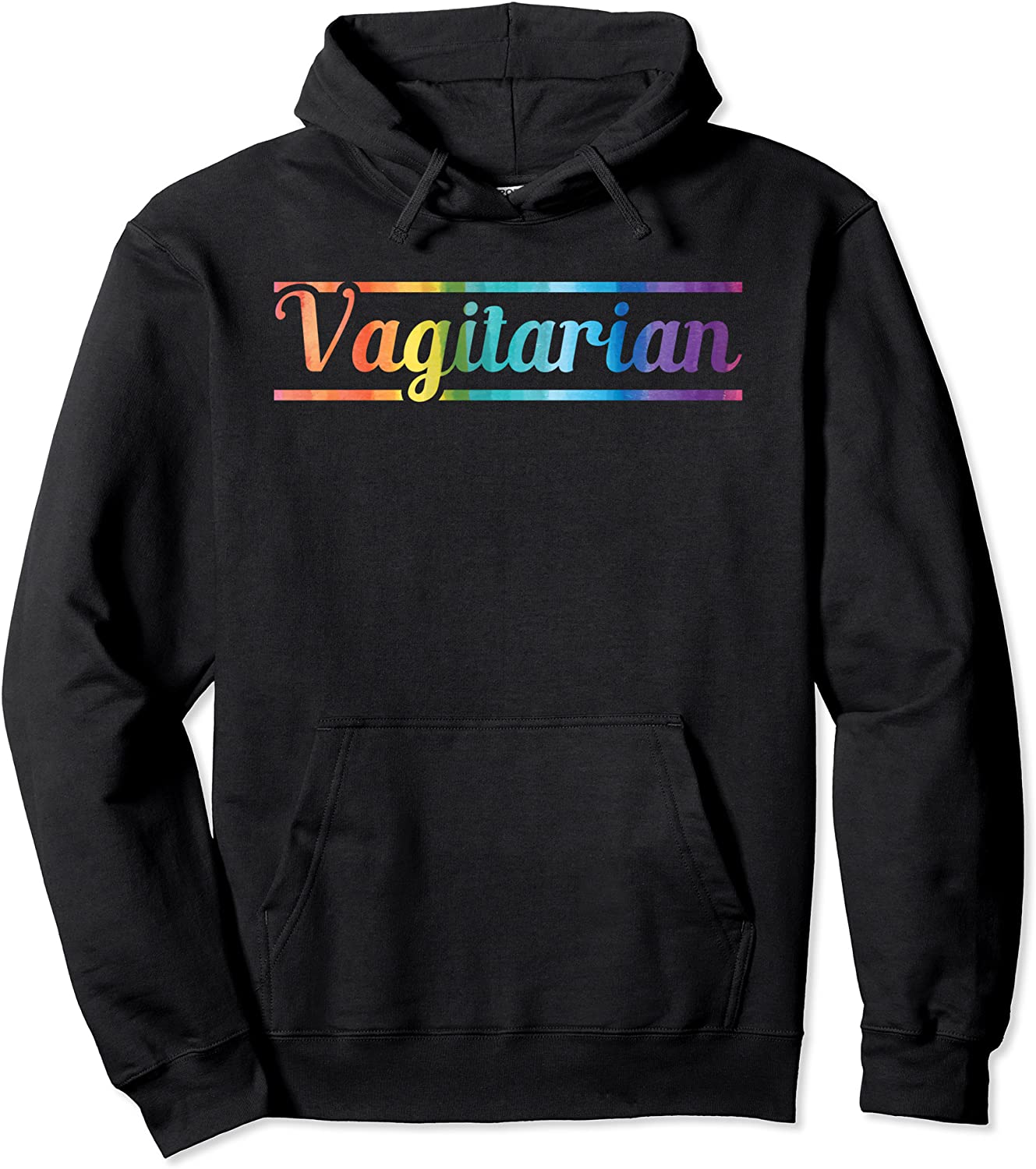 Funny Vagitarian Lesbian Gay Couple Valentines Day LGBT Pullover Hoodie