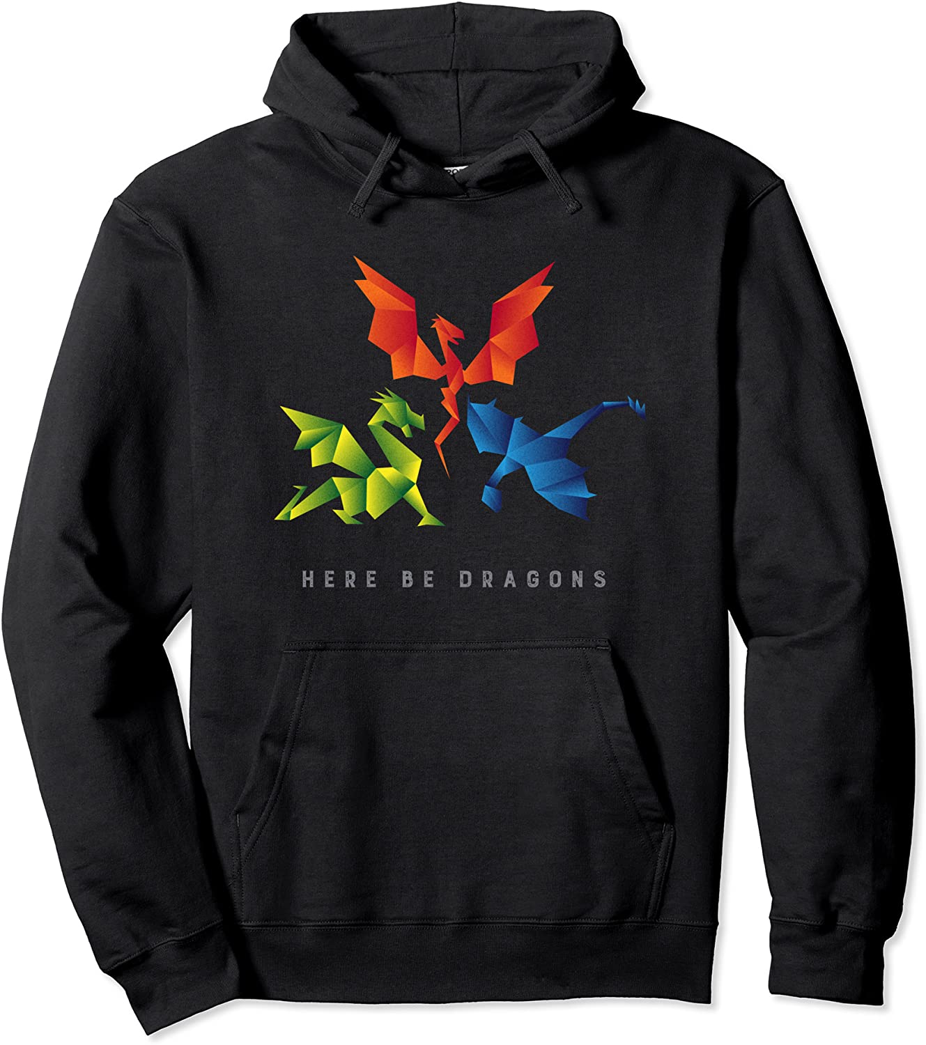 SCP-1762 Where The Dragons Went Origami Style Dragons Pullover Hoodie