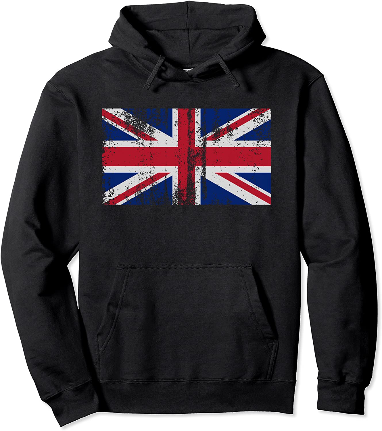 Flag of England Vintage British Flag United Kingdom Gift Pullover Hoodie