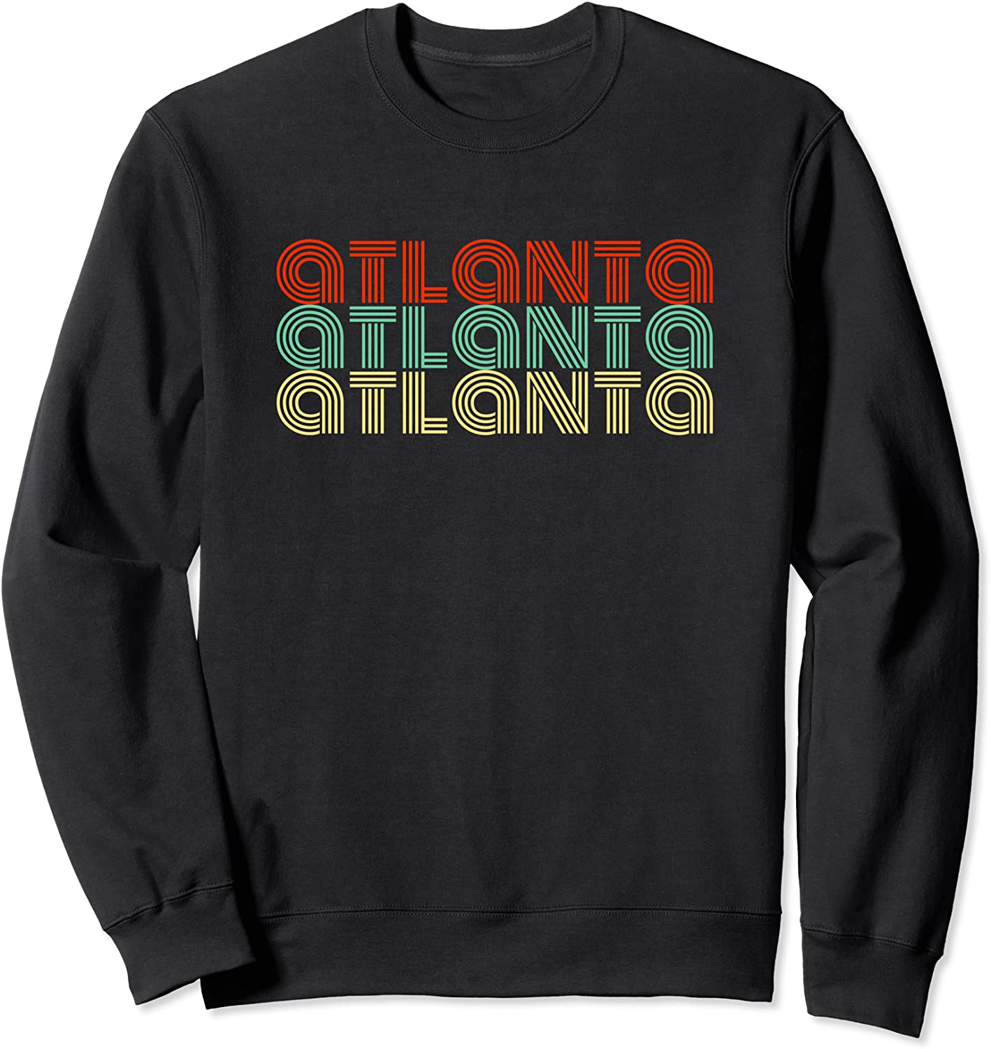 Atlanta Gifts Retro Vintage Style Atlanta Atlanta Atlanta Sweatshirt