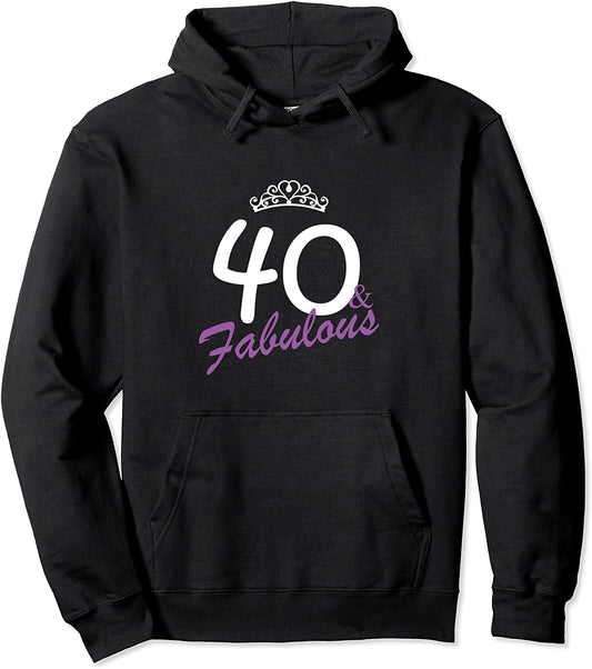 40th Birthday Gift Fabulous Sweatshirt for Women Pullover Hoodie