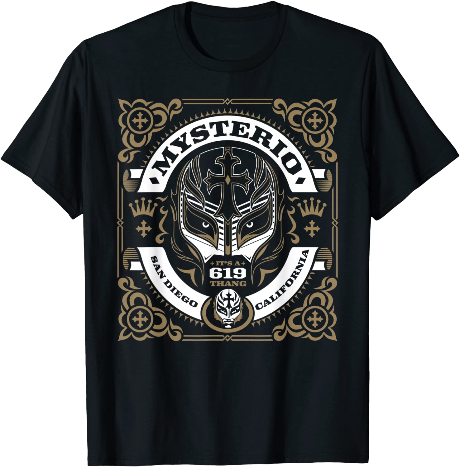 WWE Rey Mysterio Mysterio Label Graphic T-Shirt