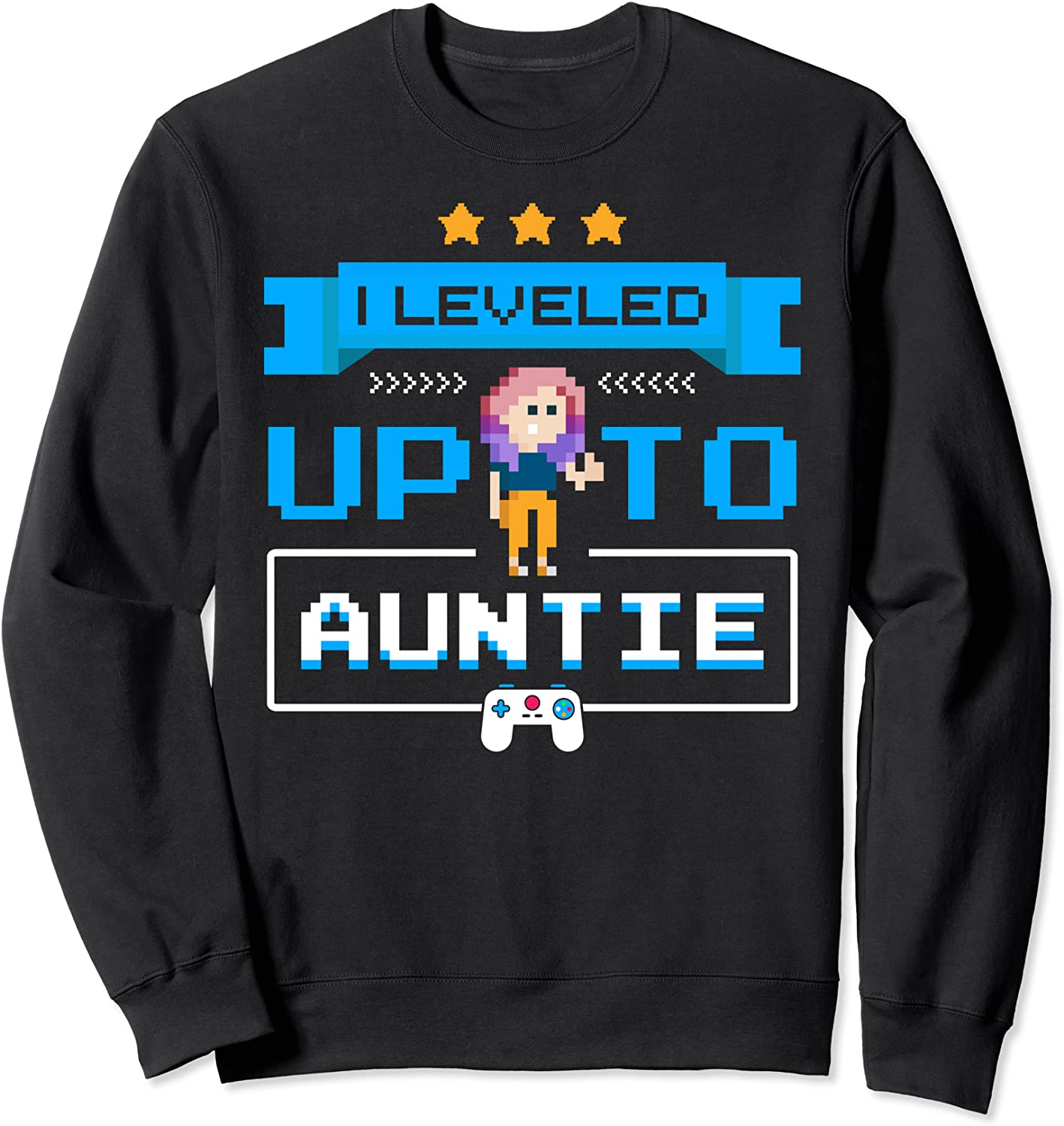 First Time Aunt Gamer Gift New Auntie Pregnancy Announcement Sweatshirt