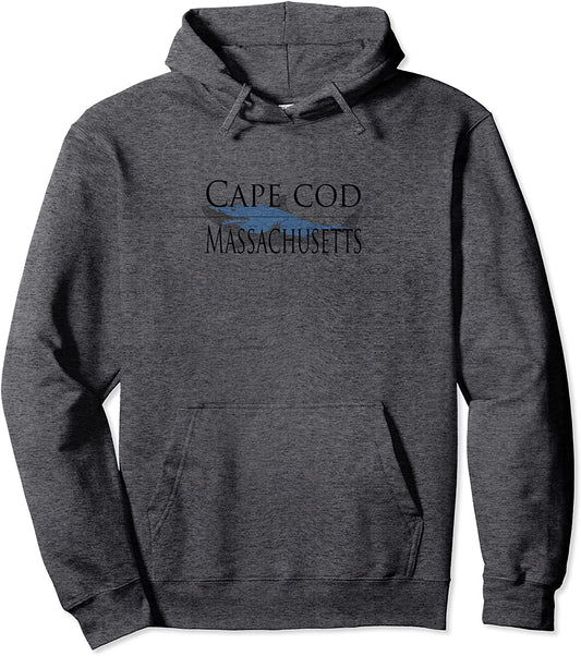 Cape Cod Massachusetts Shark Pullover Hoodie