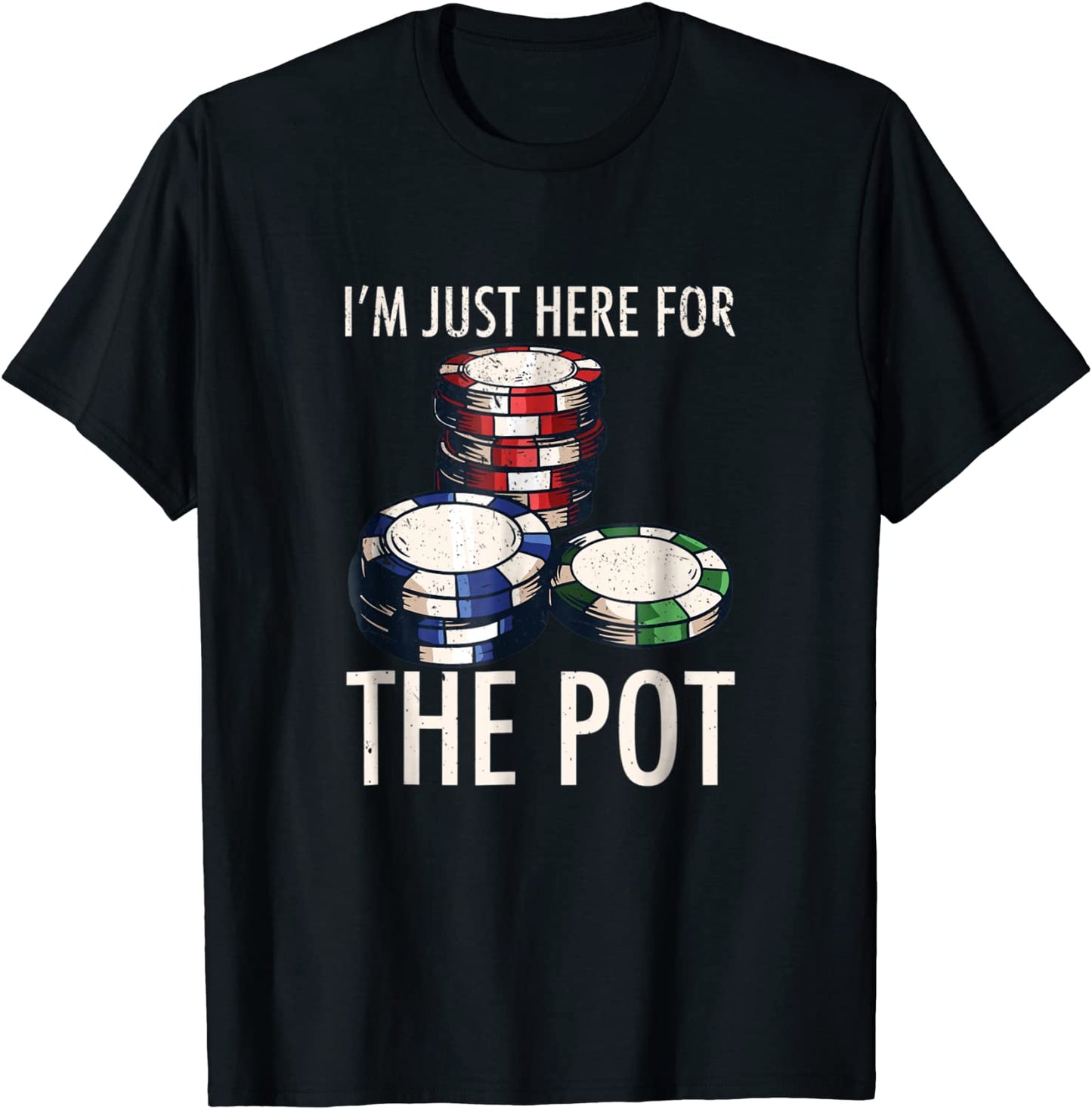 Poker T-Shirt Texas Holdem Gambling Pot Cards Player Gift