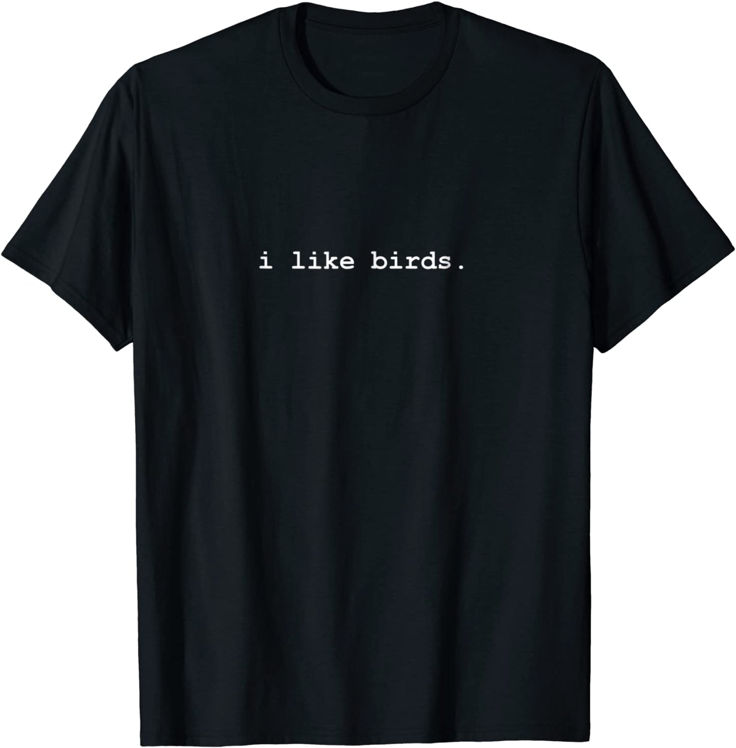 I Like Birds Minimalist Funny T-Shirt