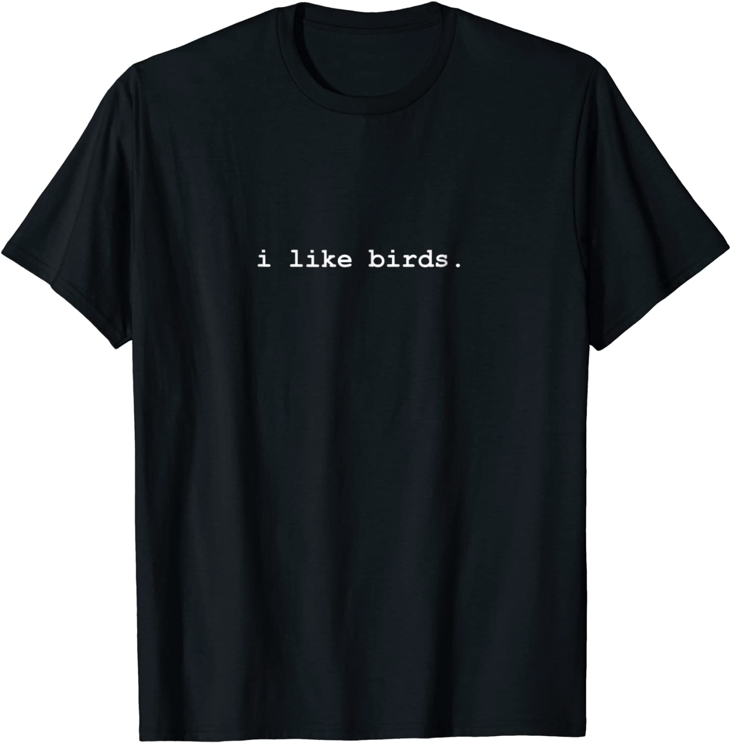 I Like Birds Minimalist Funny T-Shirt