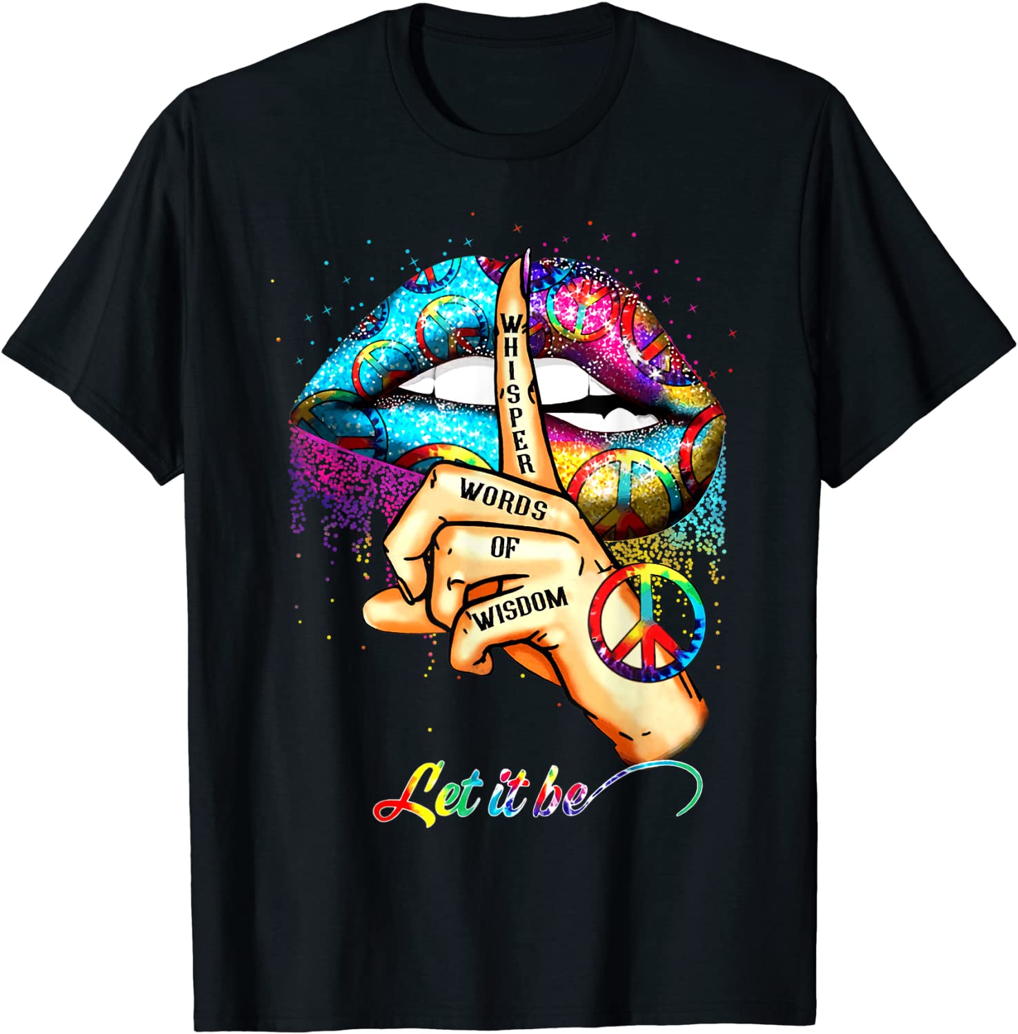 Whisper words of wisdom let peace signal let it be T-Shirt