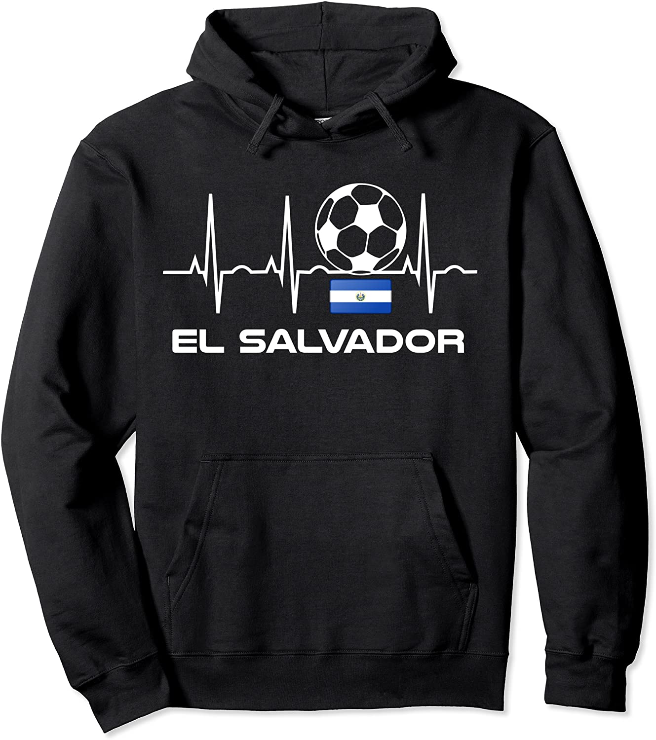 El Salvador Soccer Jersey Hoodie - El Salvador Futbol Hoodie Pullover Hoodie