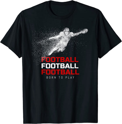Unique American Football TEAM TOUCHDOWN Sports Fan Design T-Shirt