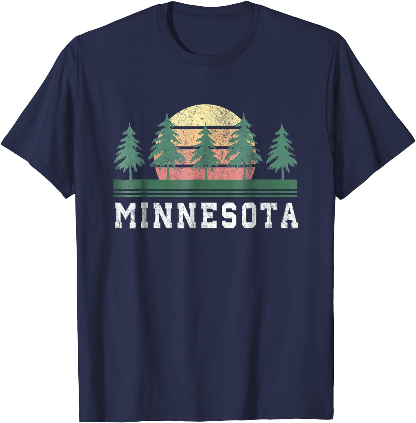Minnesota MN T-Shirt Retro Vintage Shirt Gift Men Women Kids