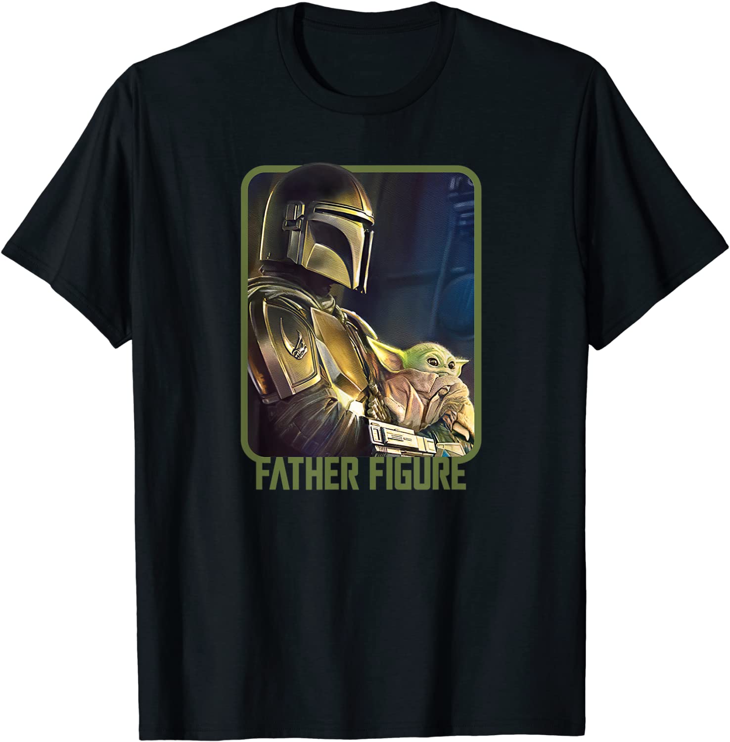 Star Wars The Mandalorian and the Child Father Figure T-Shirt