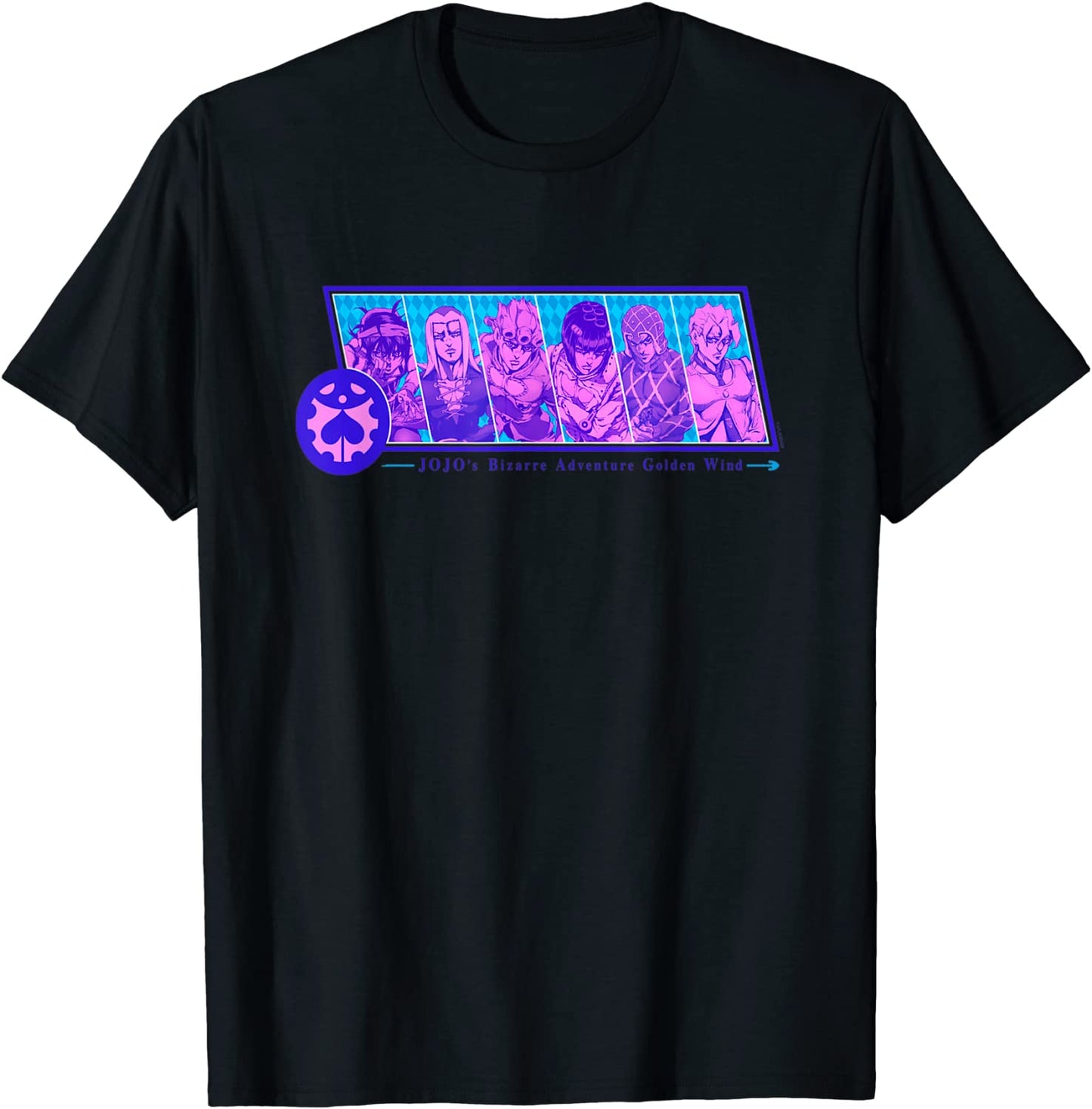 JoJos Bizarre Adventure Group Crest Badge T-Shirt