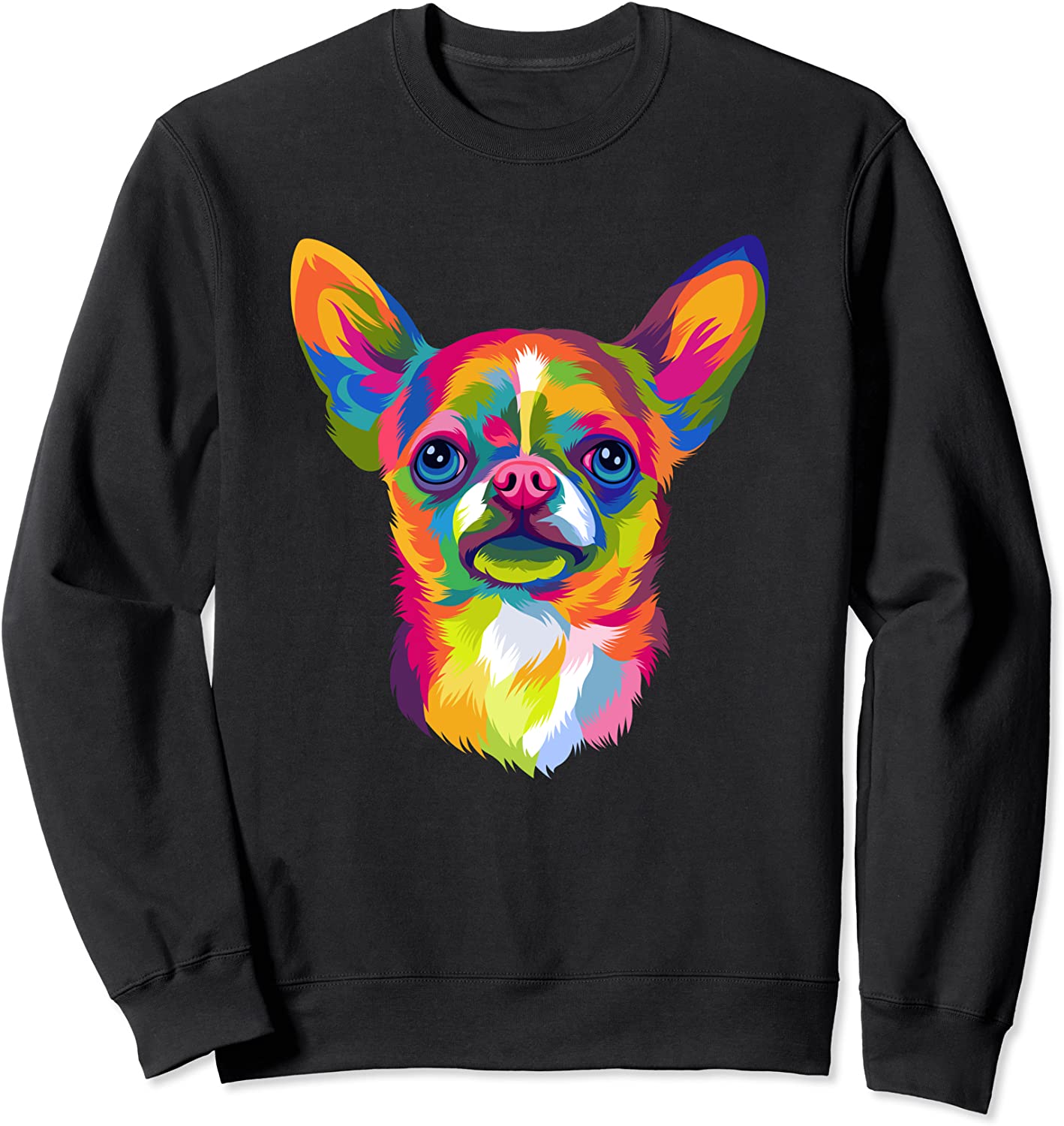 Pop Art Chihuahua Cute Paw Pet Gift Men Women Kids Dog Lover Sweatshirt