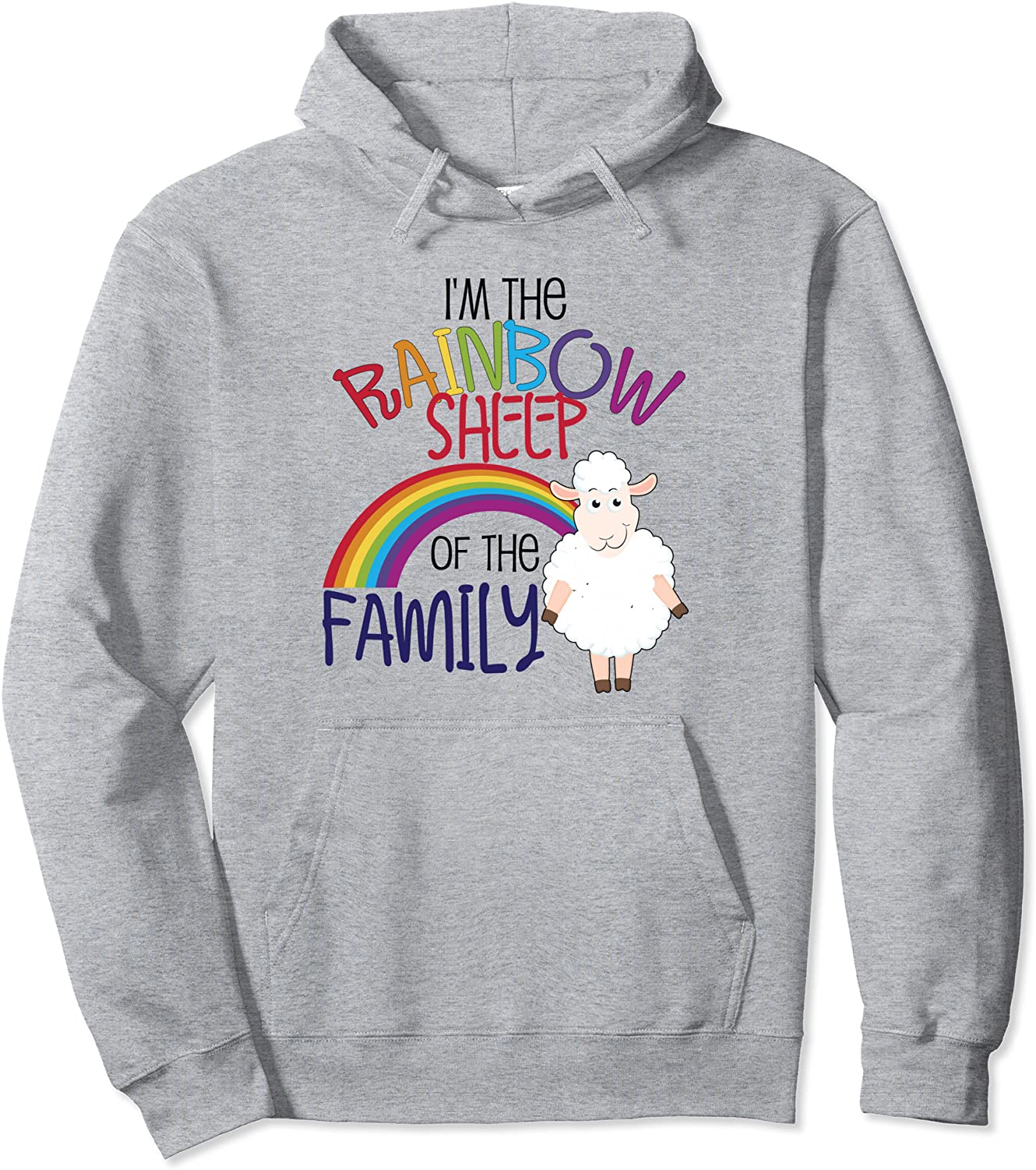 Rainbow Sheep Of Family Gay LGBTQ Pride Allies Gift Pullover Hoodie
