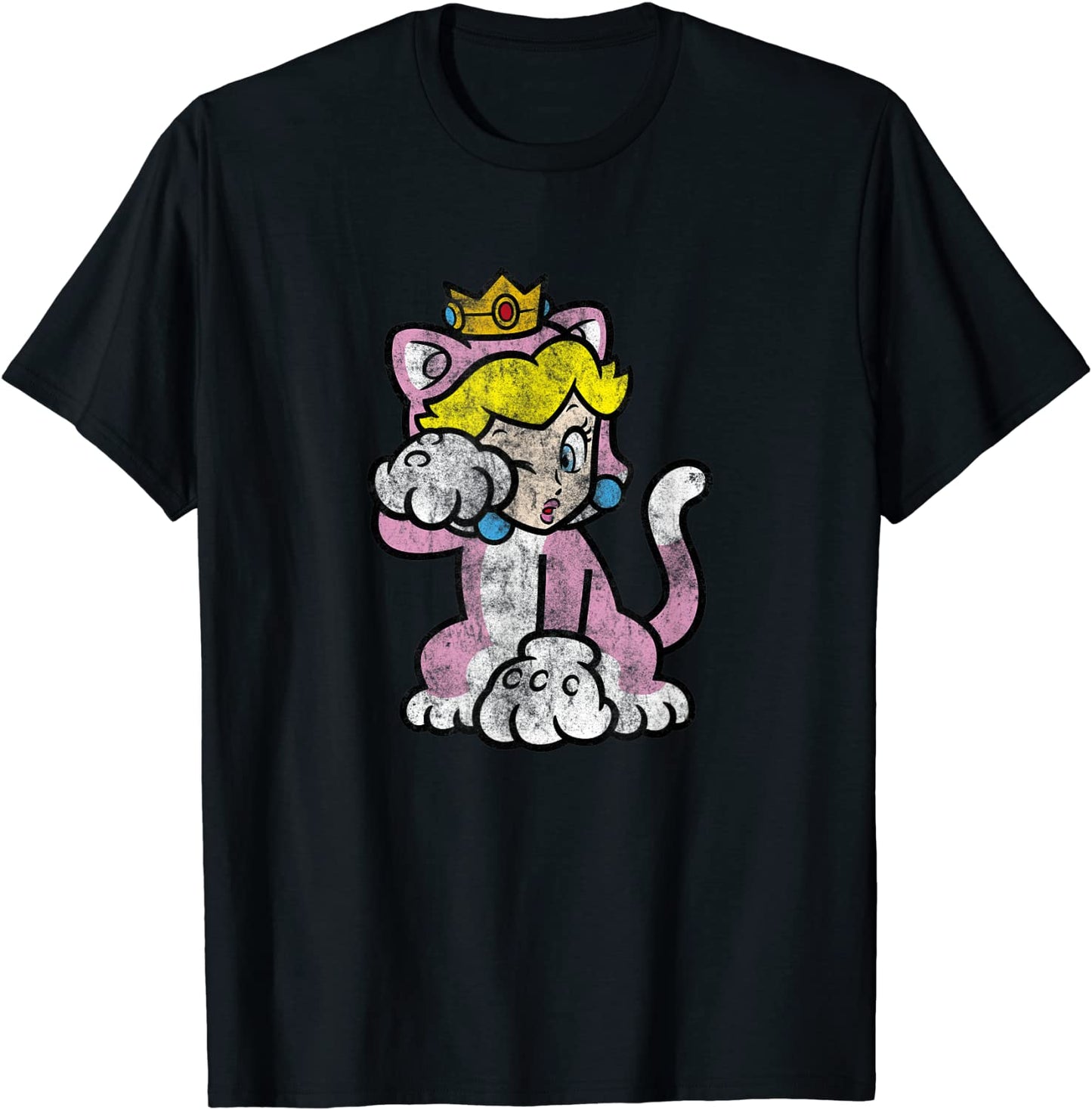Super Mario 3D Bowsers Fury Princess Peach Cat Portrait T-Shirt