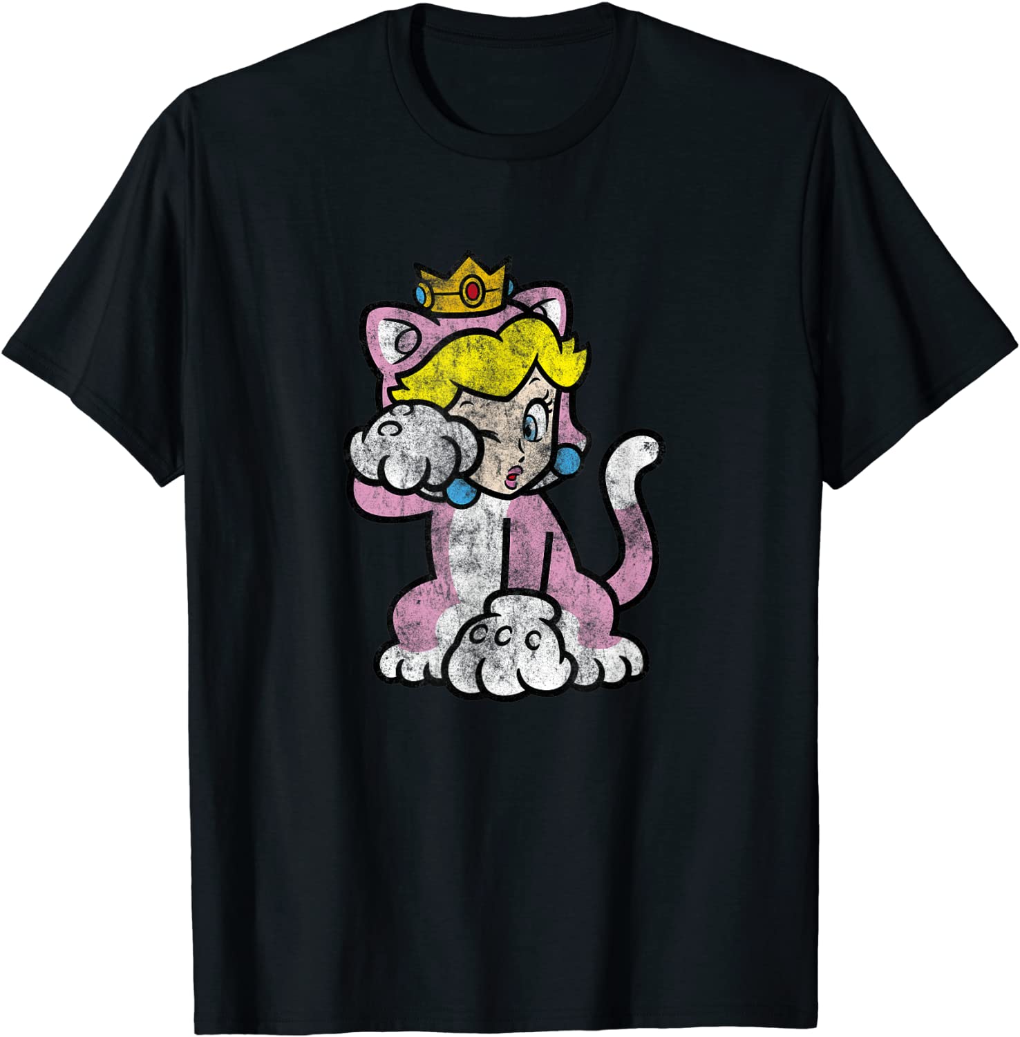 Super Mario 3D Bowsers Fury Princess Peach Cat Portrait T-Shirt